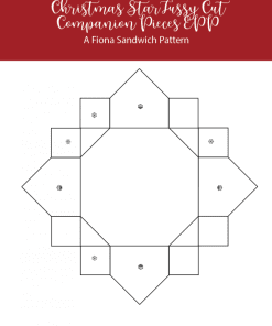 Christmas Star Fussy Cut Companion Pieces EPP PDF