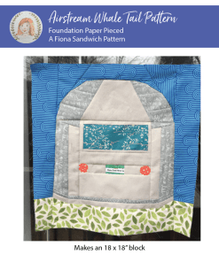 Whale Tail Airstream FPP Quilt Block - PDF DOWNLOAD