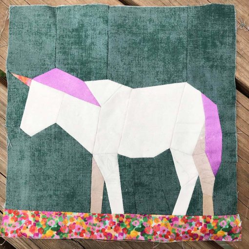 Unicorn Add On Pattern - EPP & FPP - PDF Download