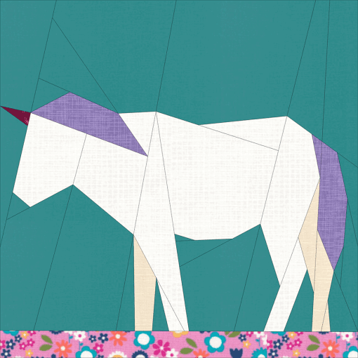 Unicorn Add On Pattern - EPP & FPP - PDF Download - Image 2