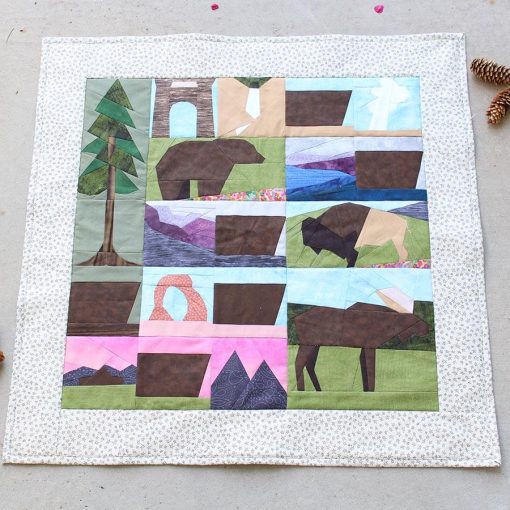 National Park Mini Quilt Pattern - EPP & FPP - PDF Download