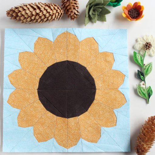 Sunflower Pattern - EPP & FPP - PDF Download